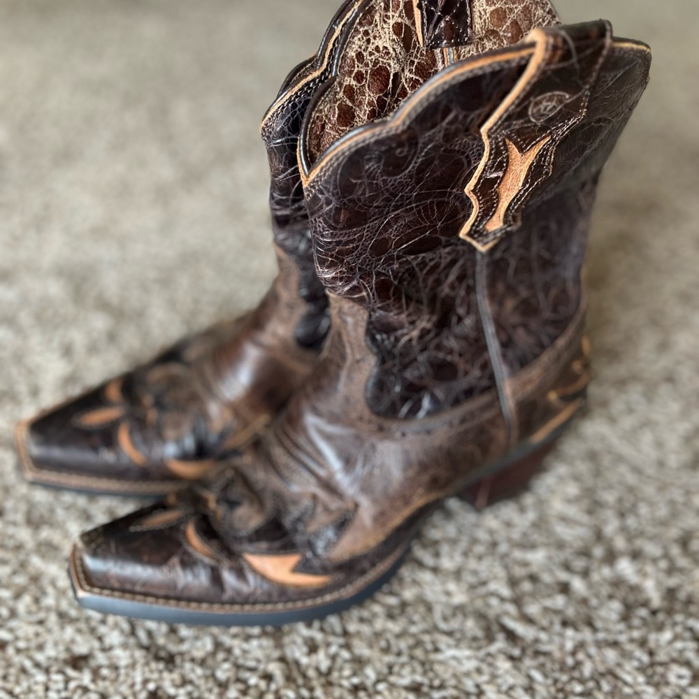 Brown Leather Cowboy Boots